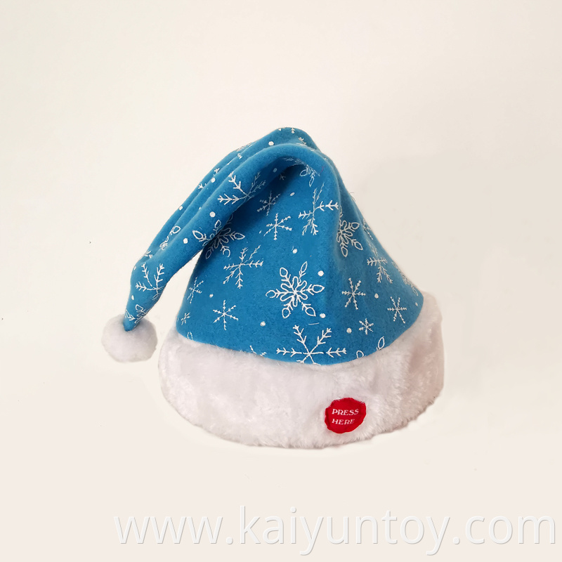 Musical Santa Claus Knitted Christmas Hat